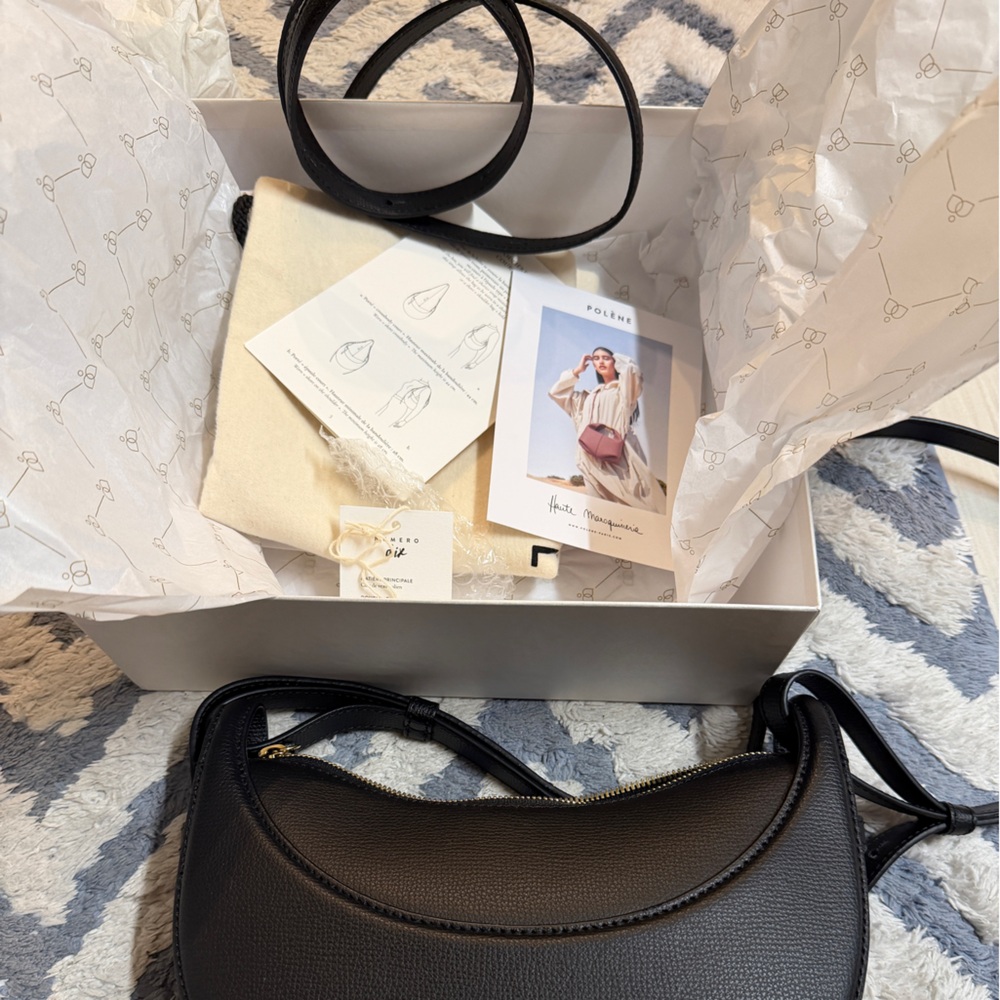 Polene Classic Black Shoulder Bag - Picture 14 of 14